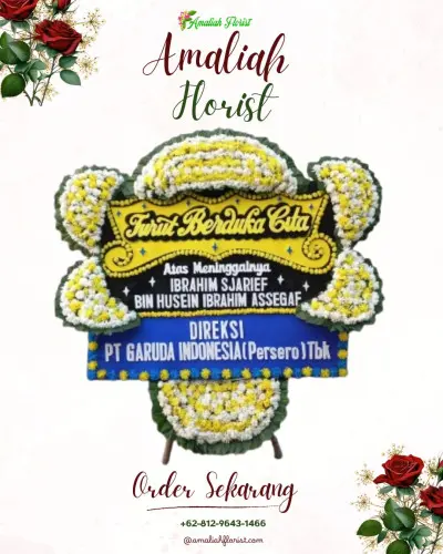 Papan Bunga Duka di Getas